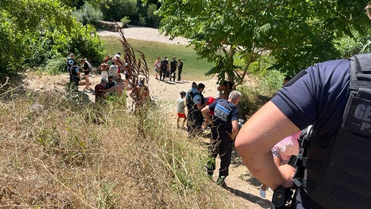 Opération policière sur les rives de la Siagne