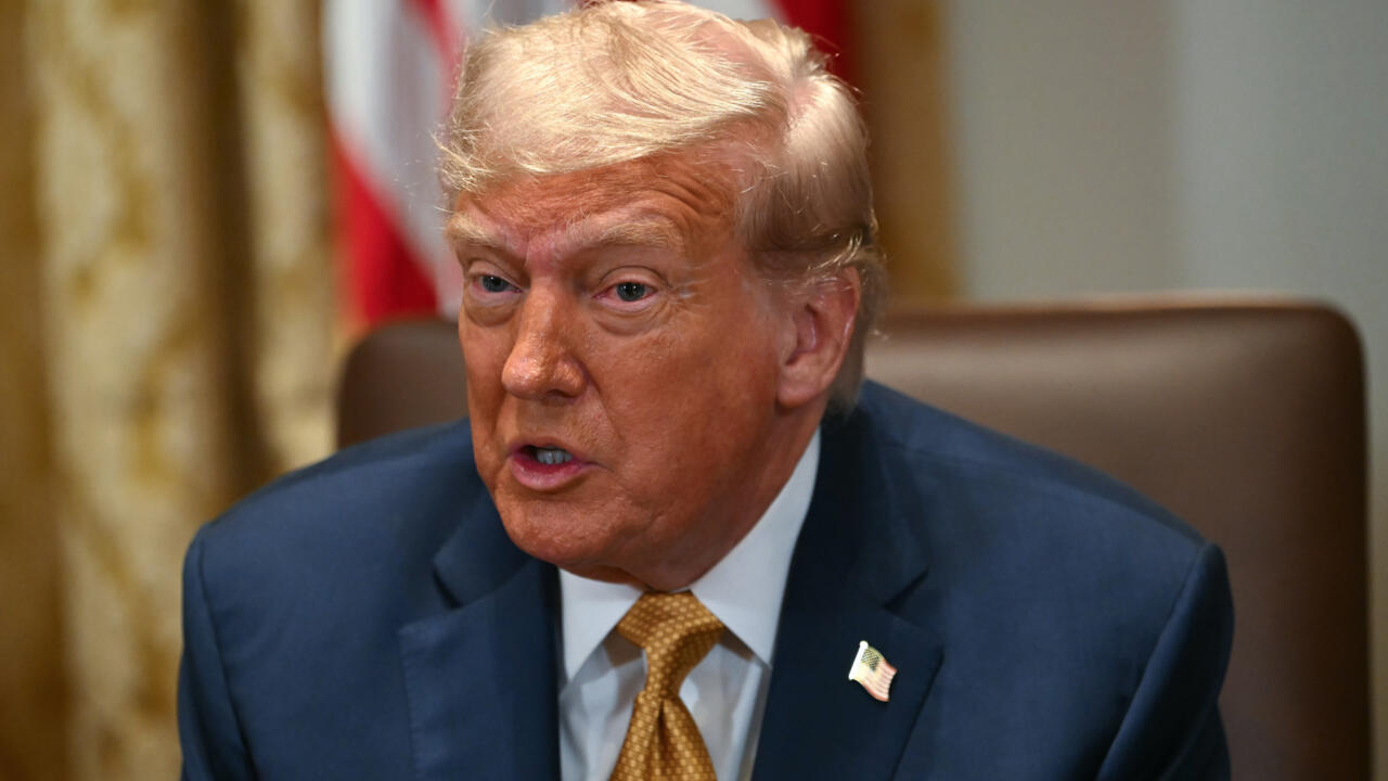 Le président américain Donald Trump à la Maison-Blanche à Washington, le 8 juillet 2025
