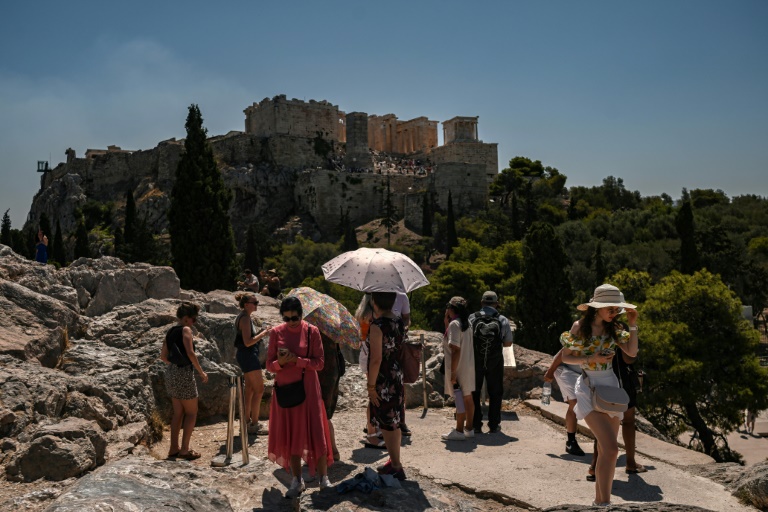 Une canicule en Europe avec une vague de chaleur intense