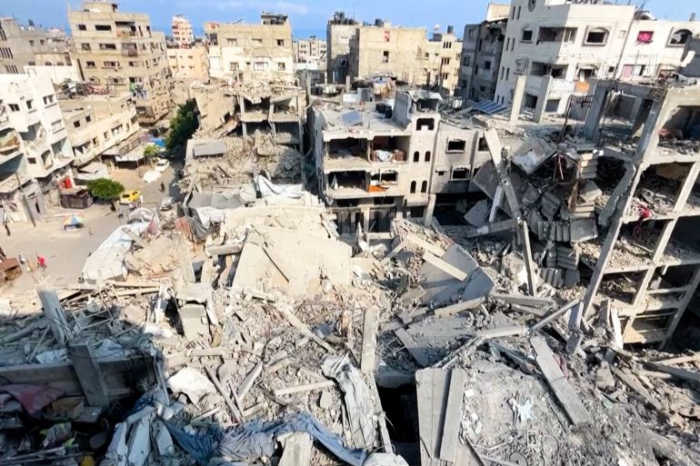 Destruction à Gaza - un déplacé palestinien espère un cessez-le-feu