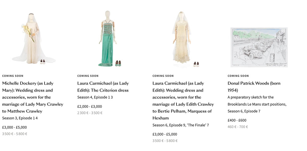 Objets de collection Downton Abbey