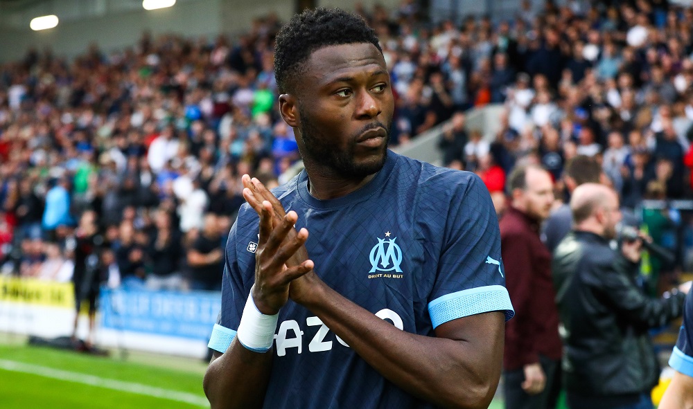 Chancel Mbemba lors d'un match amical avec l'OM