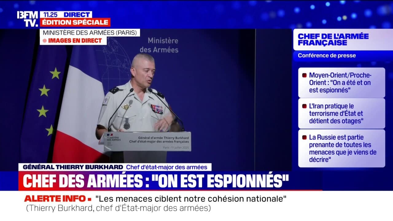 Le général Thierry Burkhard, chef d'état-major des armées françaises