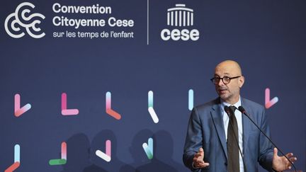 Le président du Conseil économique, social et environnemental (Cese), Thierry Beaudet, prononce un discours à Paris, le 20 juin 2025.