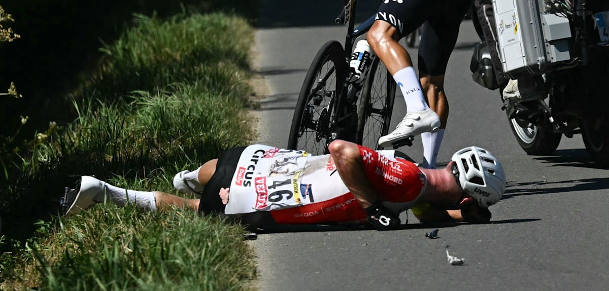 Jonas Rutsch après sa chute