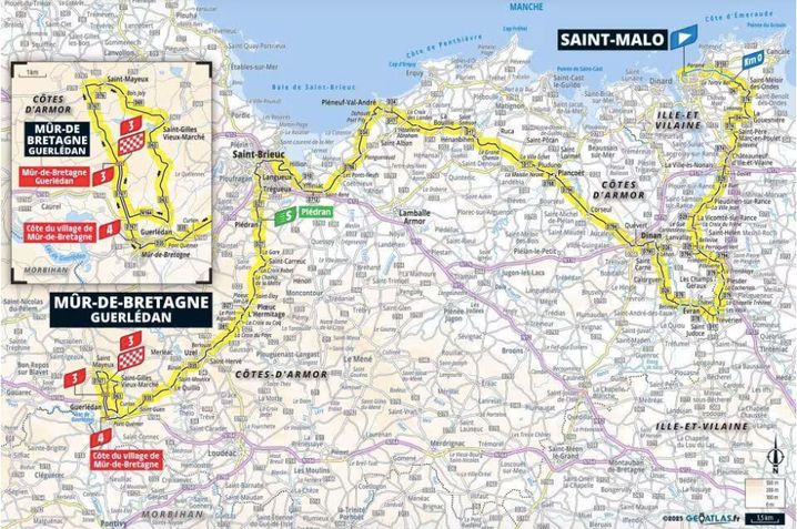 Le parcours de la 7e étape du Tour de France.