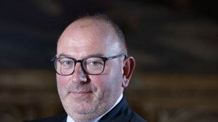 Le sénateur LR Laurent Duplomb, le 11 février 2025. (ALAIN JOCARD / AFP)