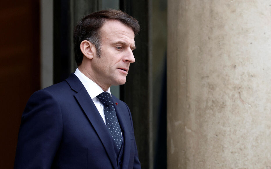 Emmanuel Macron lors d'un discours