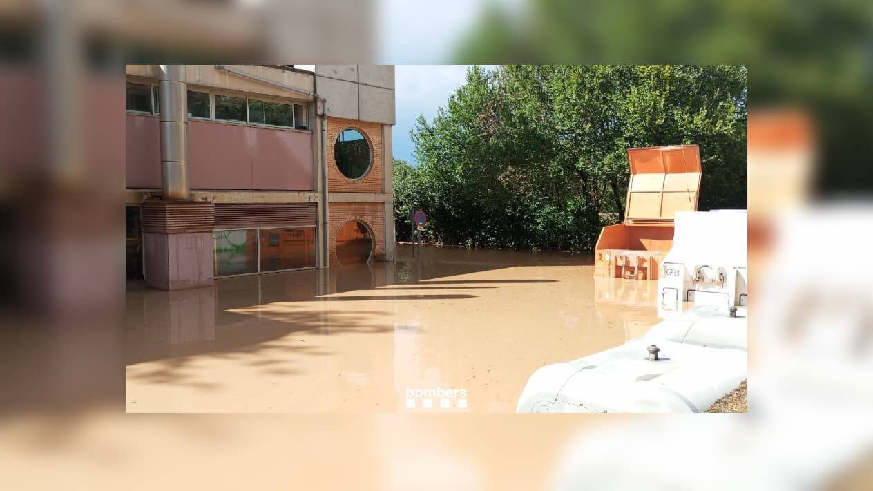 Hôpital de Barcelone inondé à cause des intempéries