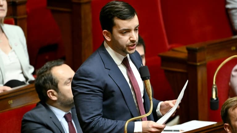 Jean-Philippe Tanguy, député RN, lors d'une séance à Paris