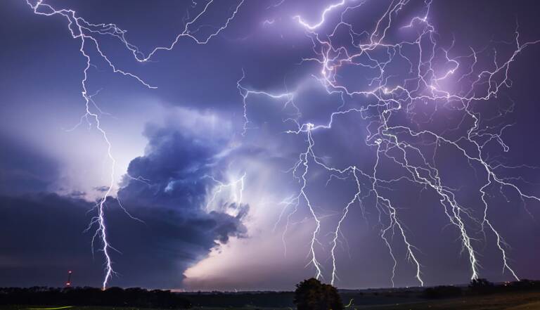 Orages et risque incendie dans la région de Maine-et-Loire