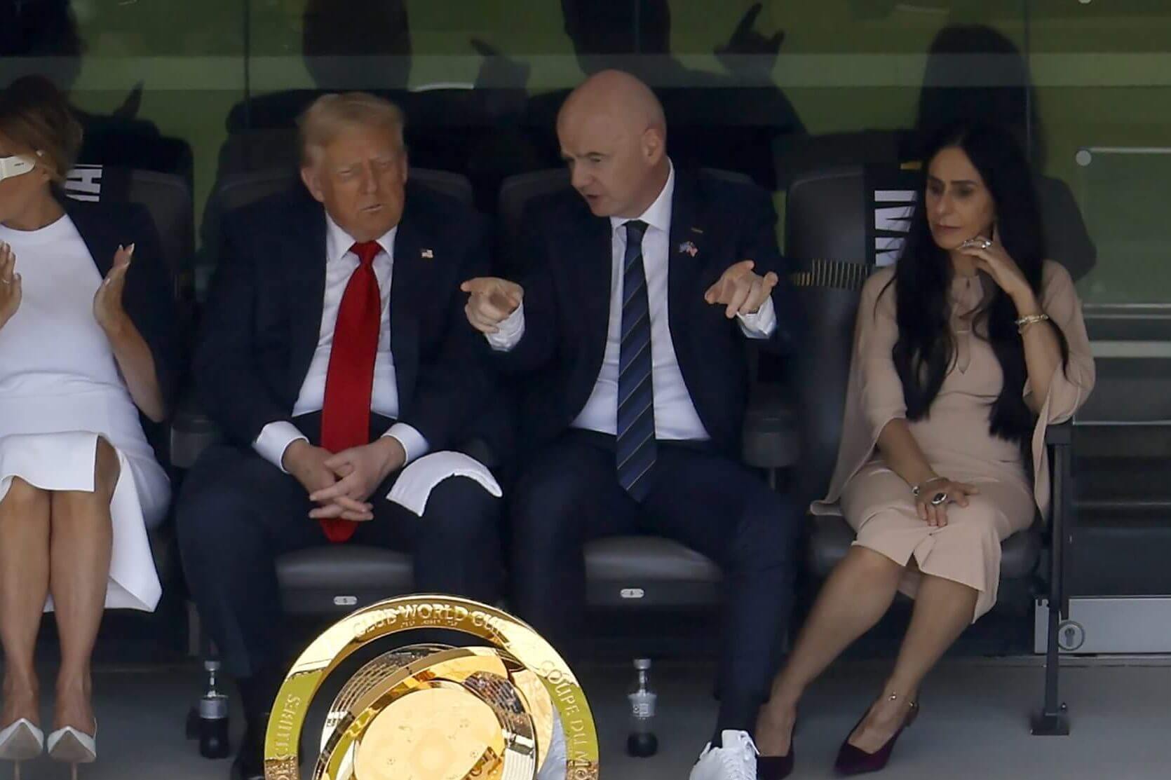 Donald Trump and Gianni Infantino