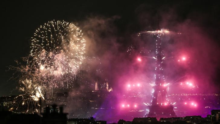 Feu d'artifice du 14 juillet à Paris