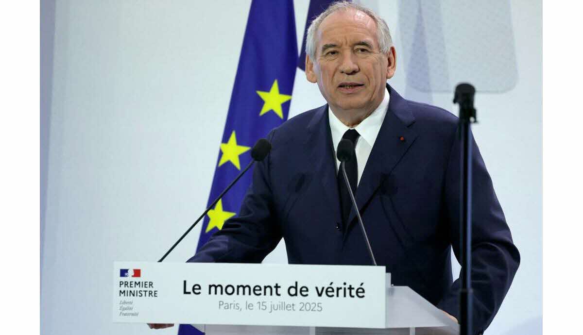 François Bayrou lors d'une conférence de presse sur le budget 2026