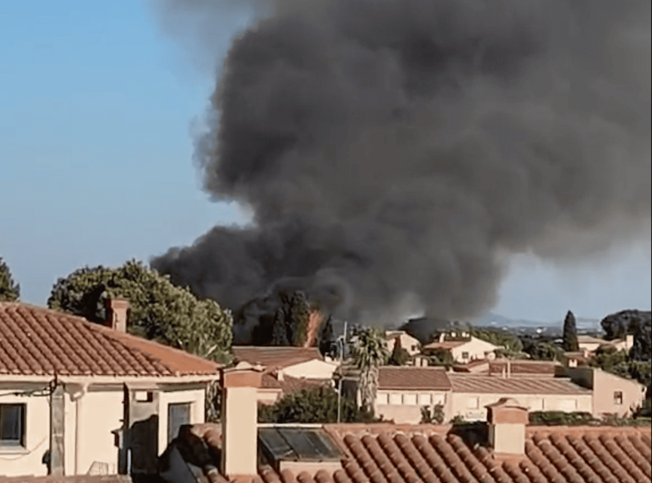Incendie à Cabestany