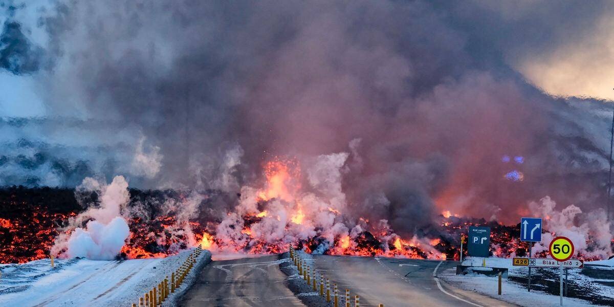 Volcan en éruption en Islande - image illustrant l'événement