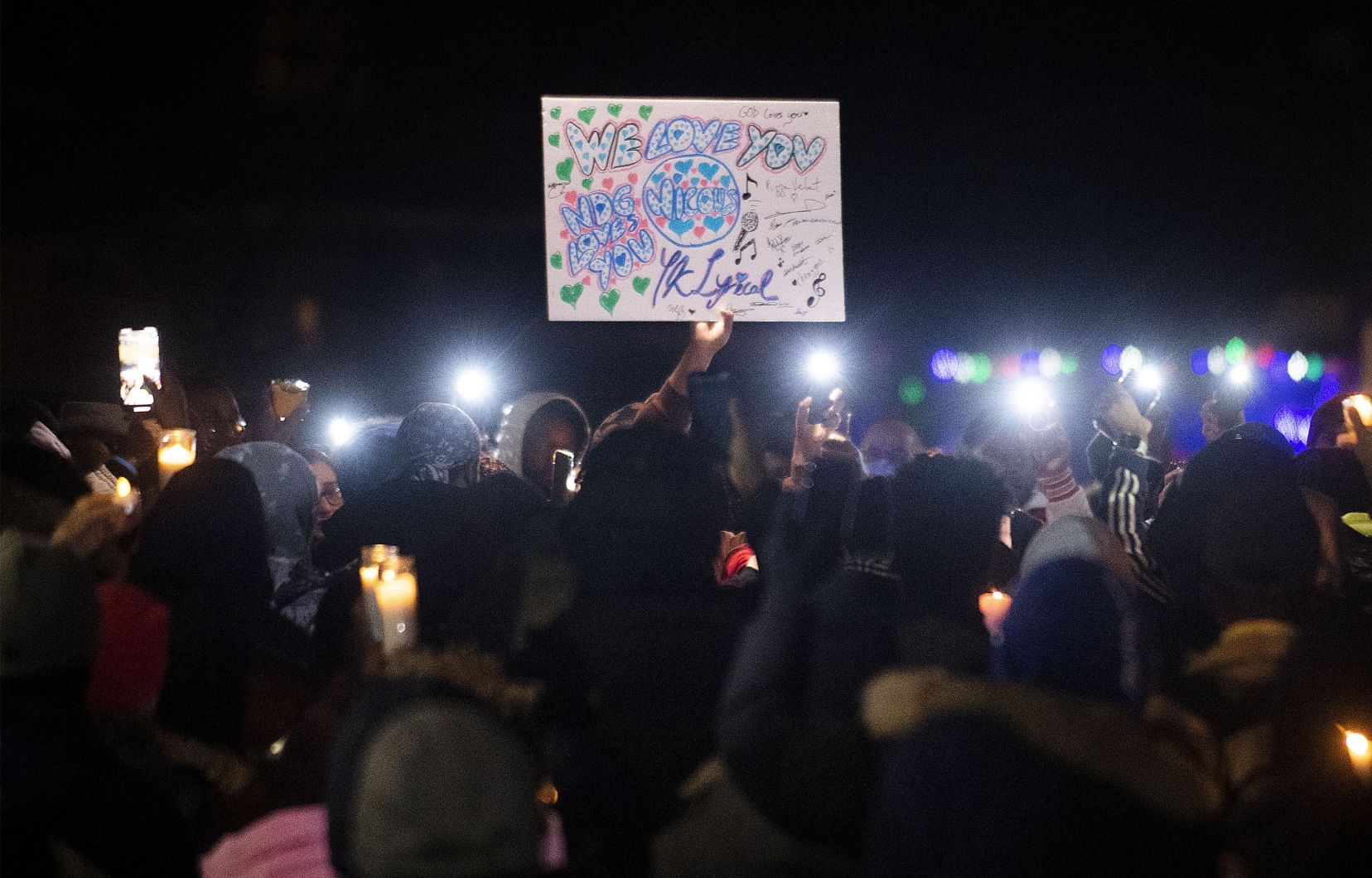 Une veillée en l’honneur de Nicous D’Andre Spring s’est tenue au parc Benny, à Montréal, le 30 décembre 2022.