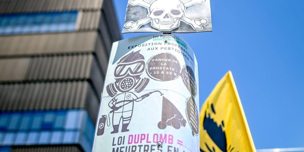 Manifestation contre la loi Duplomb devant l’assemblée nationale