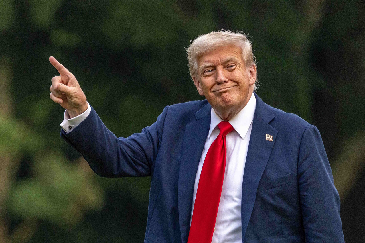 Donald Trump lors d'une conférence de presse