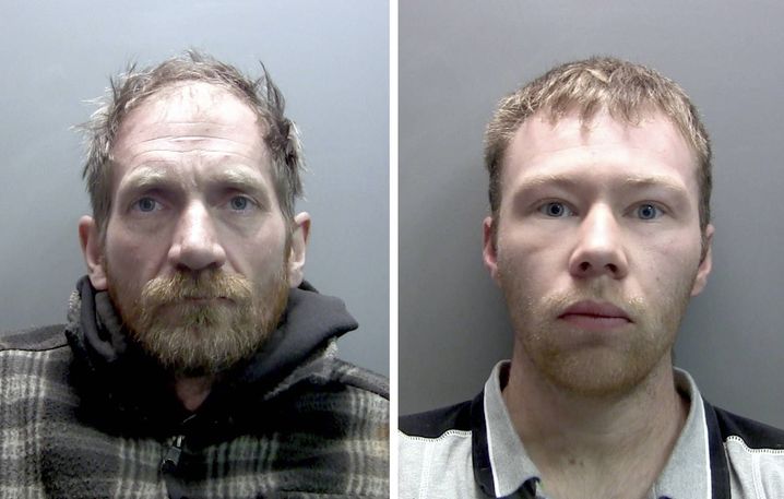Daniel Graham, 39 ans, à gauche et Adam Carruthers, 32 ans, ont été condamnés à quatre ans de prison chacun.