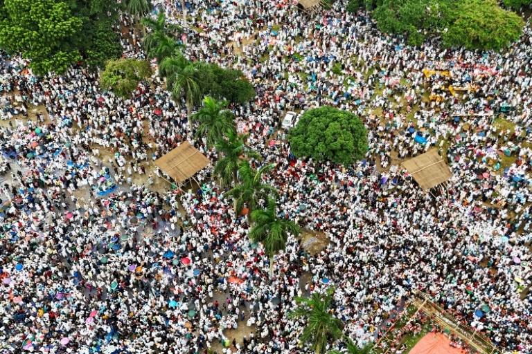Manifestation islamiste à Dacca