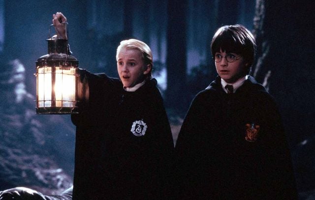 Le grand ennemi de Serpentard Drago Malefoy, interprété au cinéma par Tom Felt.