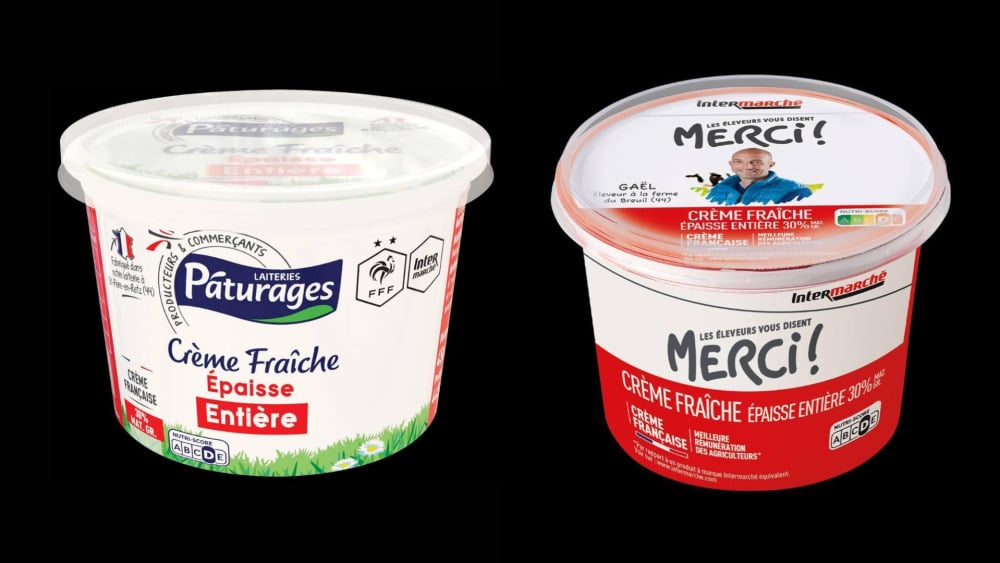 Pots de crème fraîche rappelés dans plusieurs magasins Intermarché