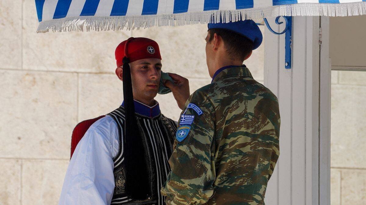 Le front de mer déserté de Thessalonique le 20 juillet 2025