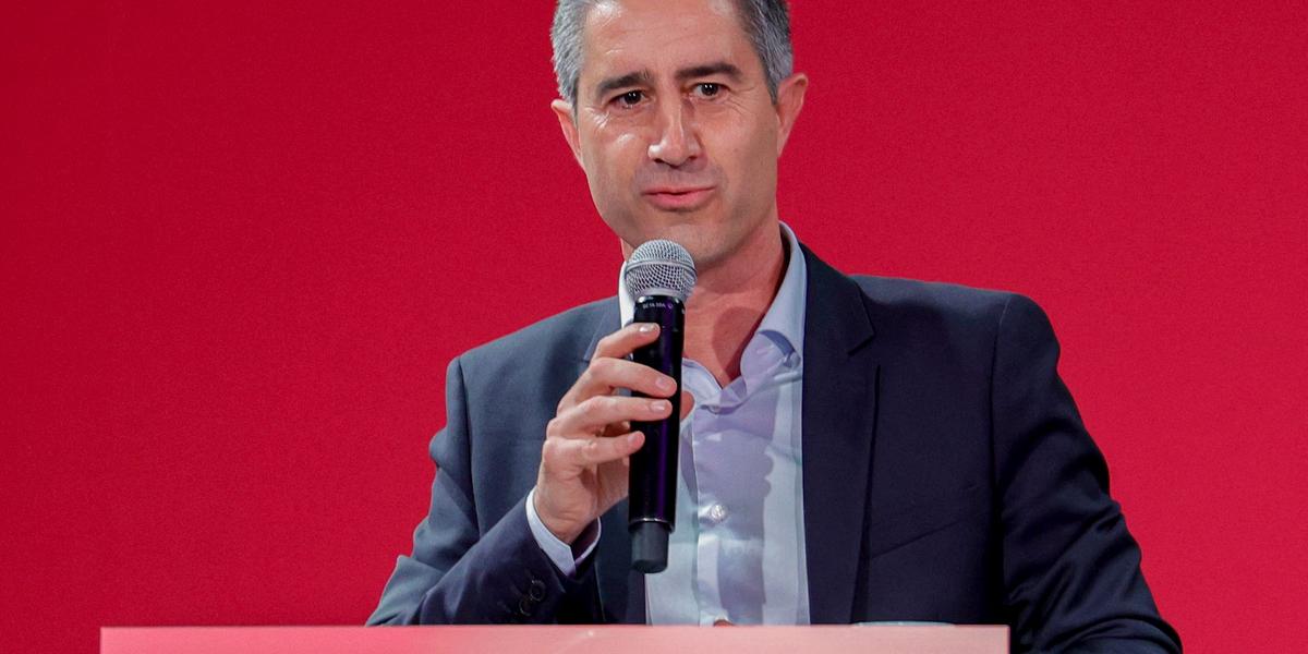 François Ruffin lors d'une manifestation à Paris