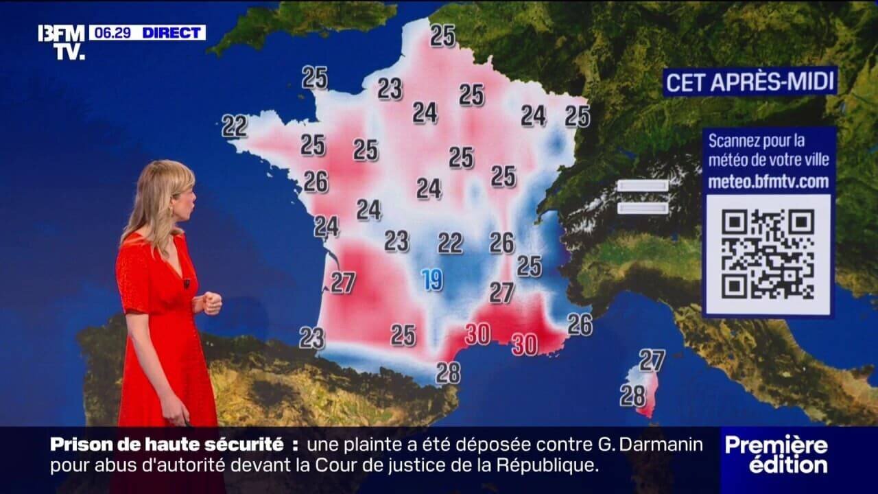 Images des précipitations intenses en France lors de la goutte froide