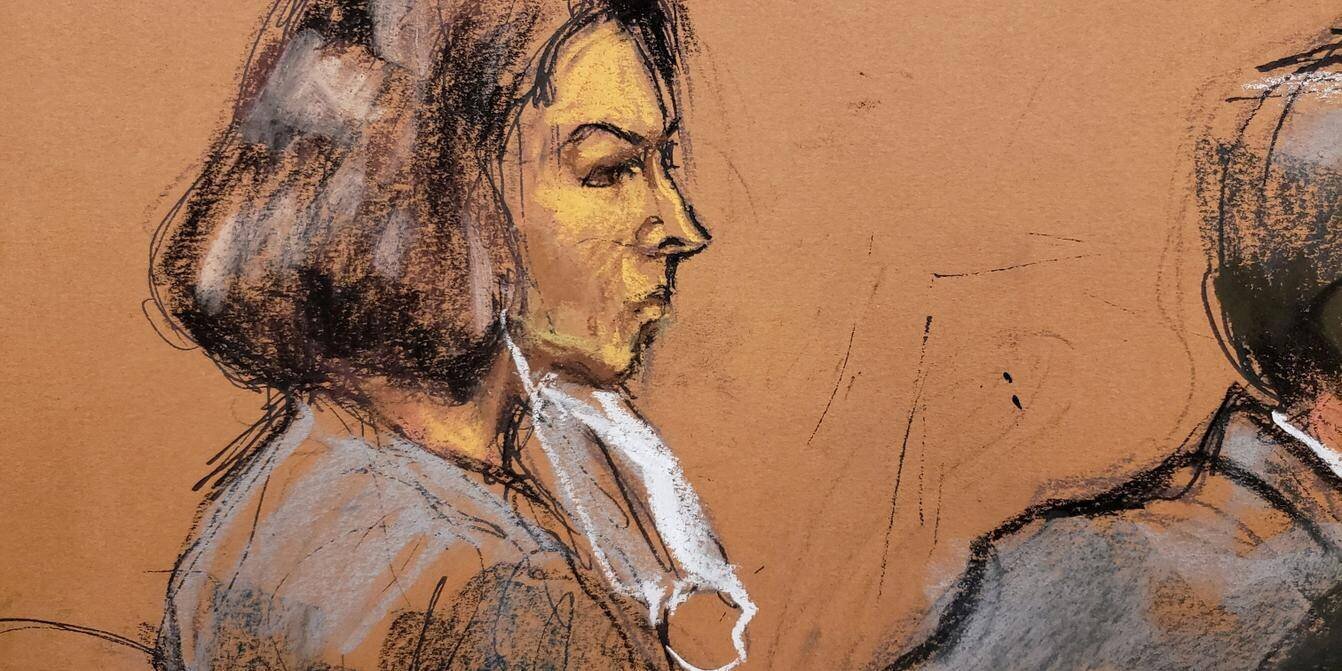 Ghislaine Maxwell lors de son procès