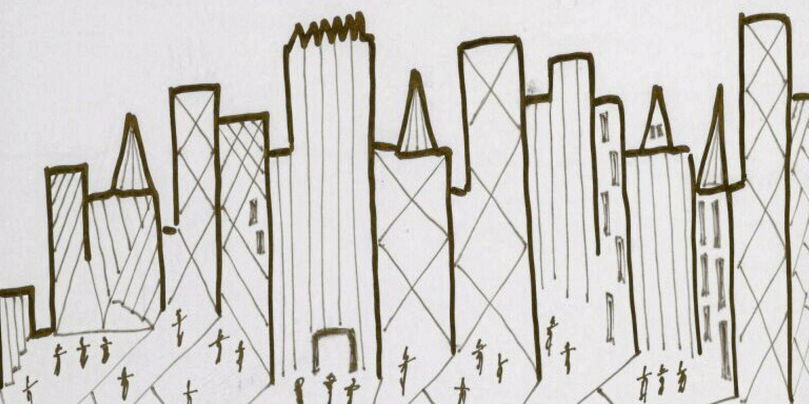 Un dessin de New York signé par Donald Trump de 2004 a été mis aux enchères sur le site web de Sotheby's en janvier 2020.