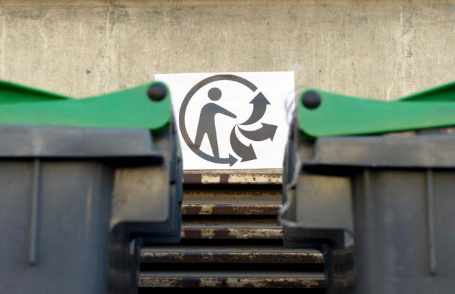 Le logo Triman, à Paris, le 10 mars 2014.