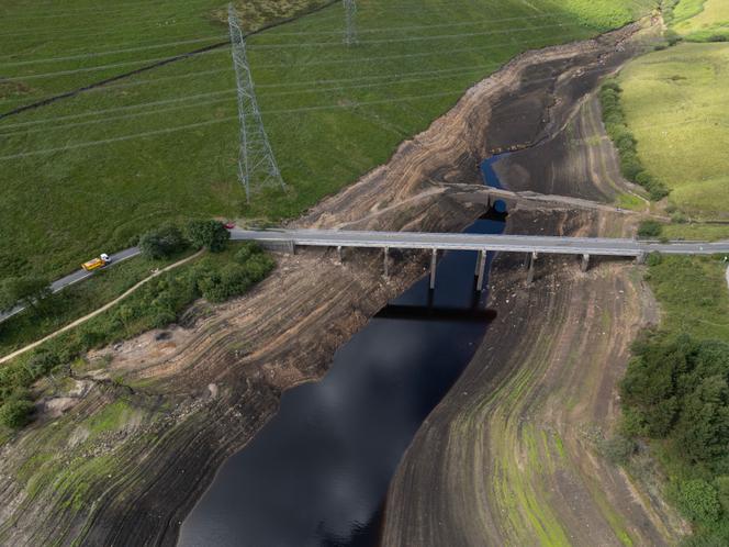 Les berges du Baitings Reservoir, près de Ripponden, dans le Yorkshire (Angleterre), le 16 juillet 2025.