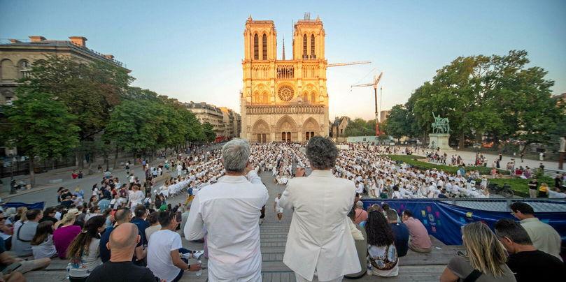 Le groupe Microsoft annonce le 21 juillet un chantier de numérisation de Notre-Dame de Paris (ici, vue de l'esplanade, prise le 19 juin 2025).