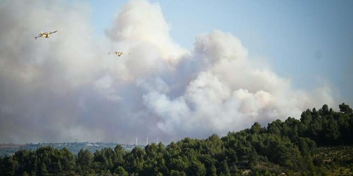 Pompiers lors de l'intervention dans l'Aude