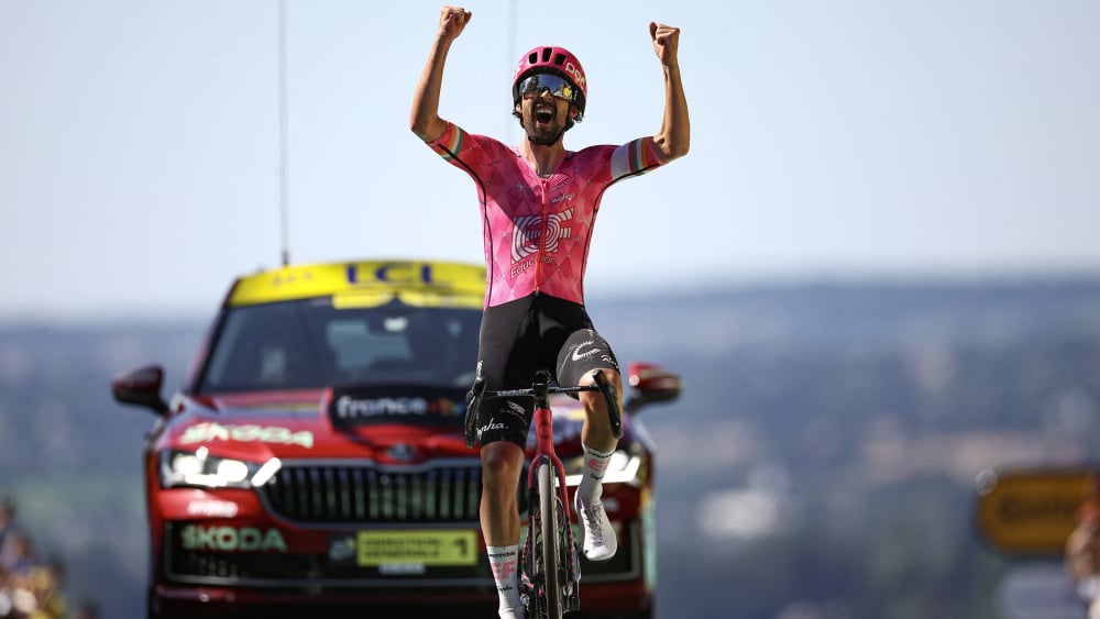 Ben Healy en pleine action durant le Tour de France 2025