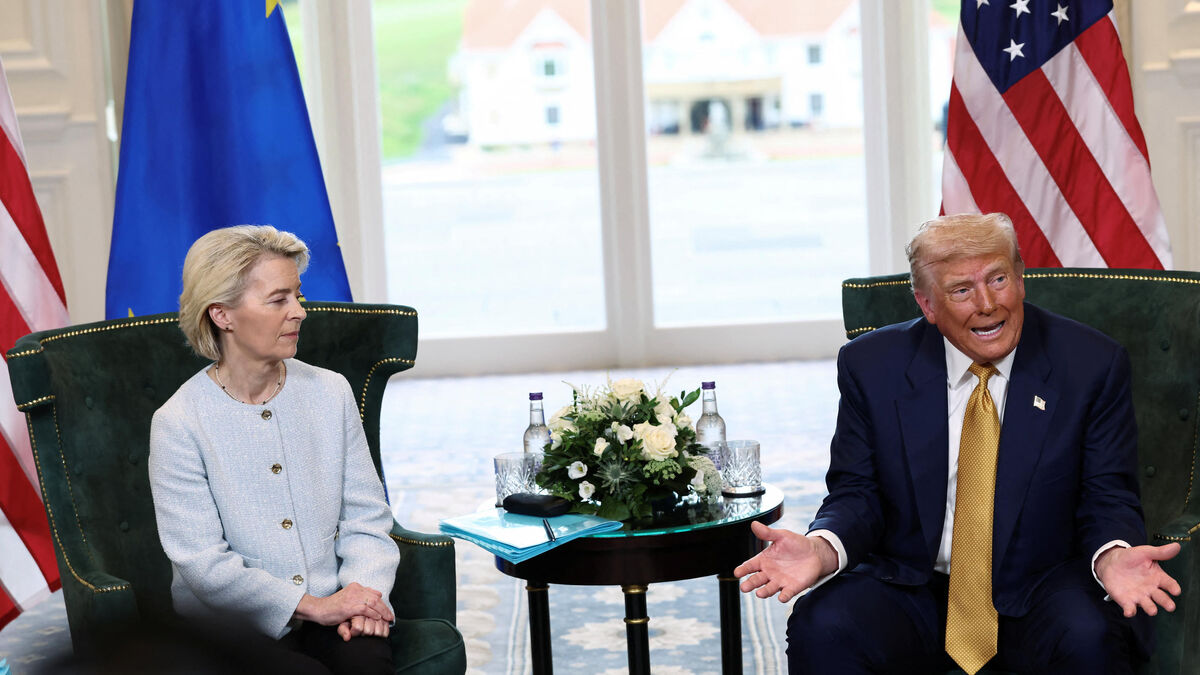 Négociations commerciales entre Donald Trump et Ursula von der Leyen en Ecosse