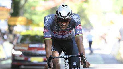Mathieu van der Poel lors de la onzième étape du Tour de France, à Toulouse, le 16 juillet 2025. (SIPA)