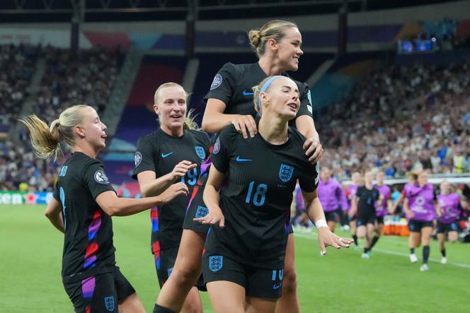 Chloe Kelly après son but lors de la demi-finale de l’Euro féminin 2025 entre l’Angleterre et l’Italie