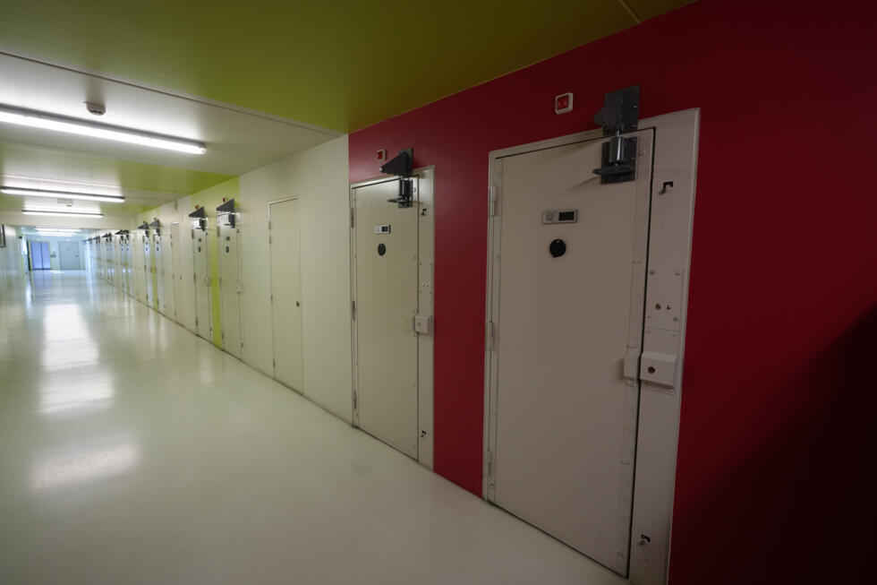 Un couloir de la prison de Vendin-le-Vieil (Pas-de-Calais) le 14 mai 2025.