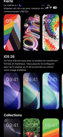 Fond d'écran dynamique