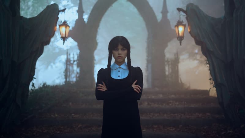 Jenna Ortega dans la saison 2 de la série 'Mercredi'.