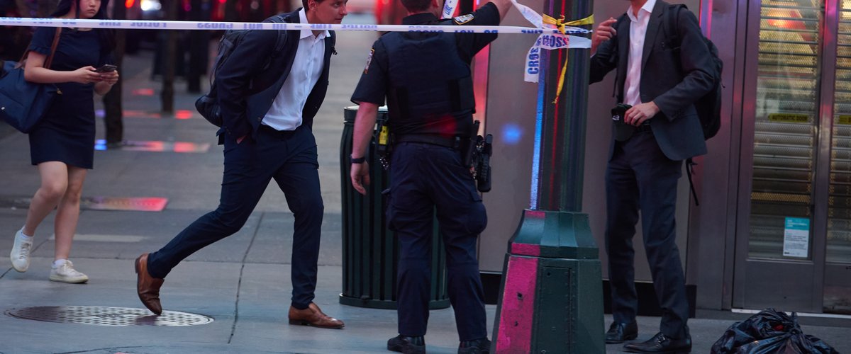 Immeuble de Midtown Manhattan, scène de la fusillade