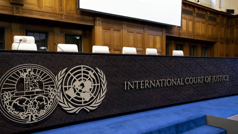 La Cour internationale de justice (CIJ) lors d'une audience