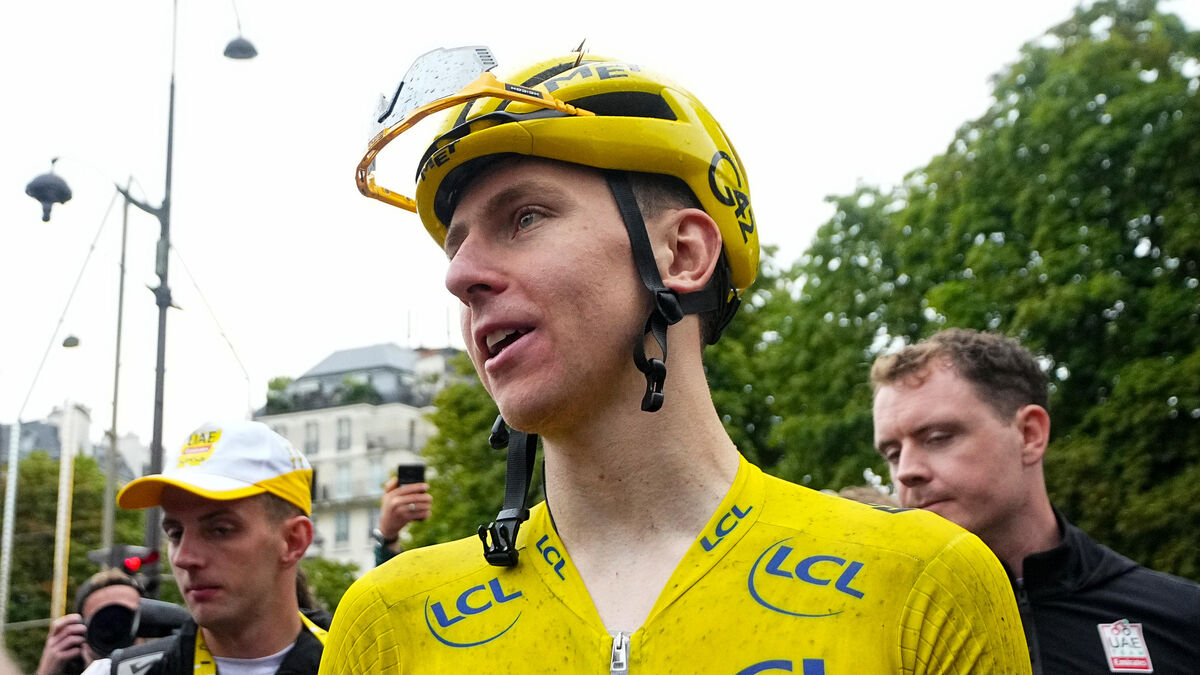 Tadej Pogacar lors du Tour de France