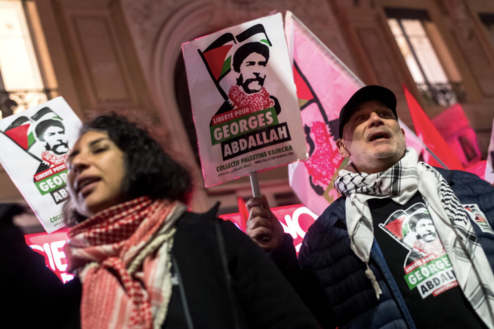 Rassemblement pour la libération de Georges Abdallah à Toulouse, le 19 décembre 2024.