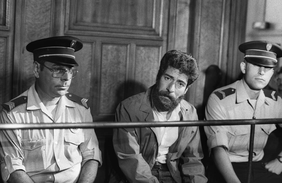 Georges Ibrahim Abdallah au tribunal de Lyon, le 3 juillet 1986.
