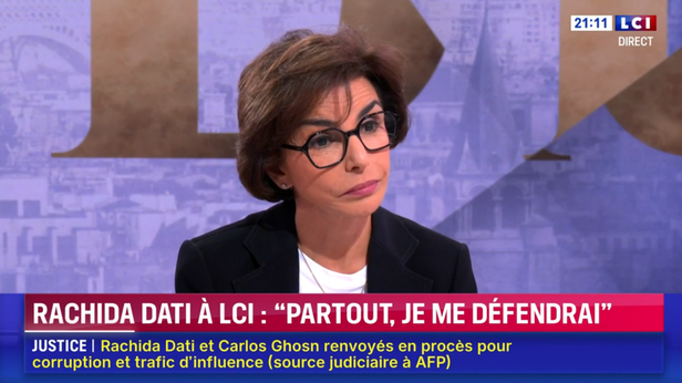 Rachida Dati surgit sur le plateau de LCI pour se défendre