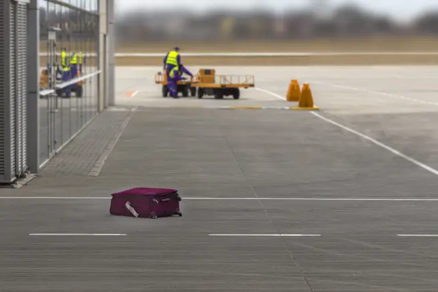 Maleta perdue en un aéroport